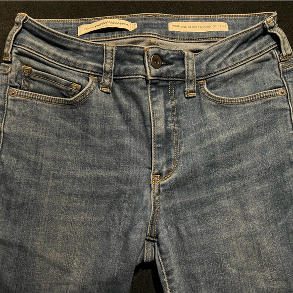 Anthropologie Pilcro High-Rise Ankle Denim Leggings - Picture 7 of 9